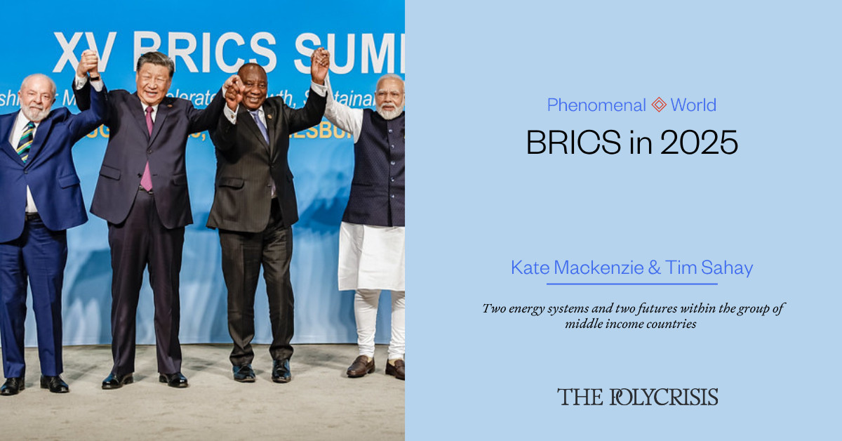 Link Preview: 
BRICS in 2025 | The Polycrisis: Nations meet in Brasilia for the 2025 BRICS Summit. China's rise and US chaos shape the opportunities and challenges for the group.