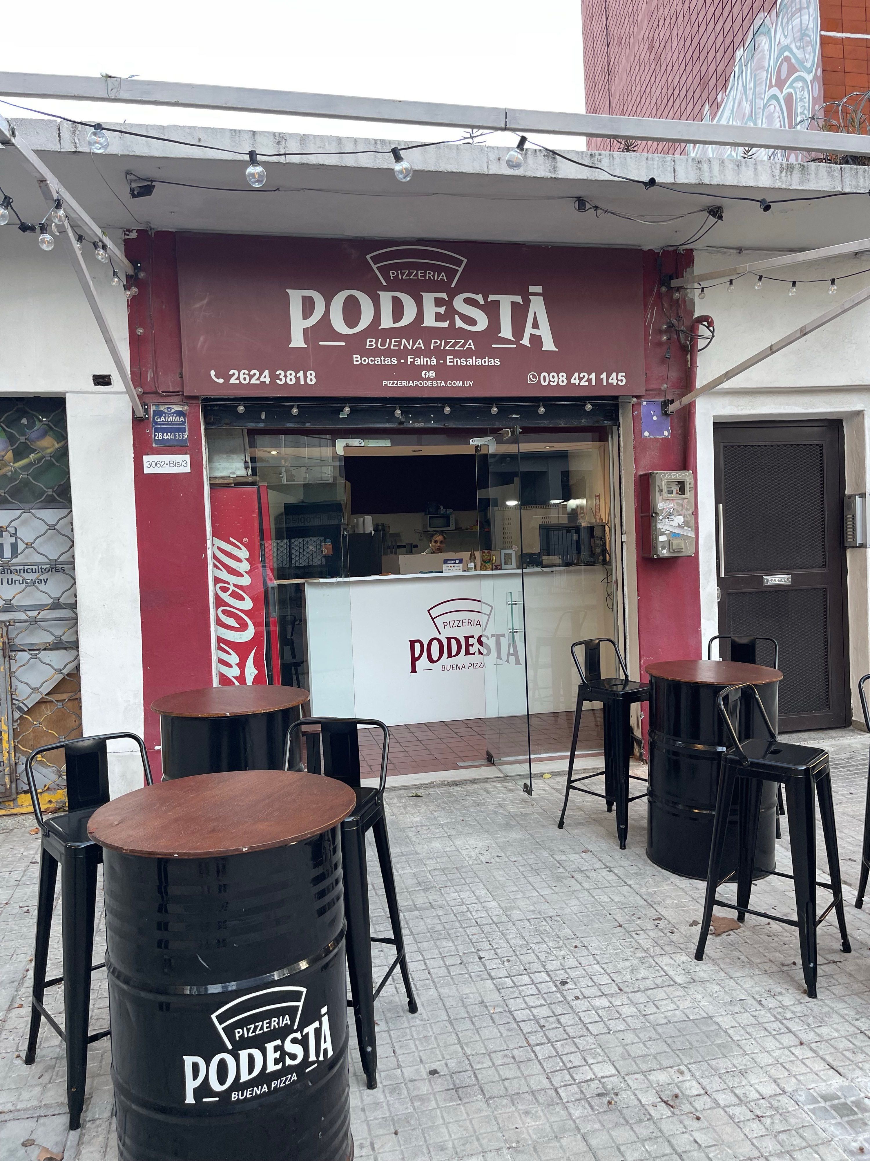 Photo of Pizzeria Podesta on Av Rivera in Montevideo, Uruguay.