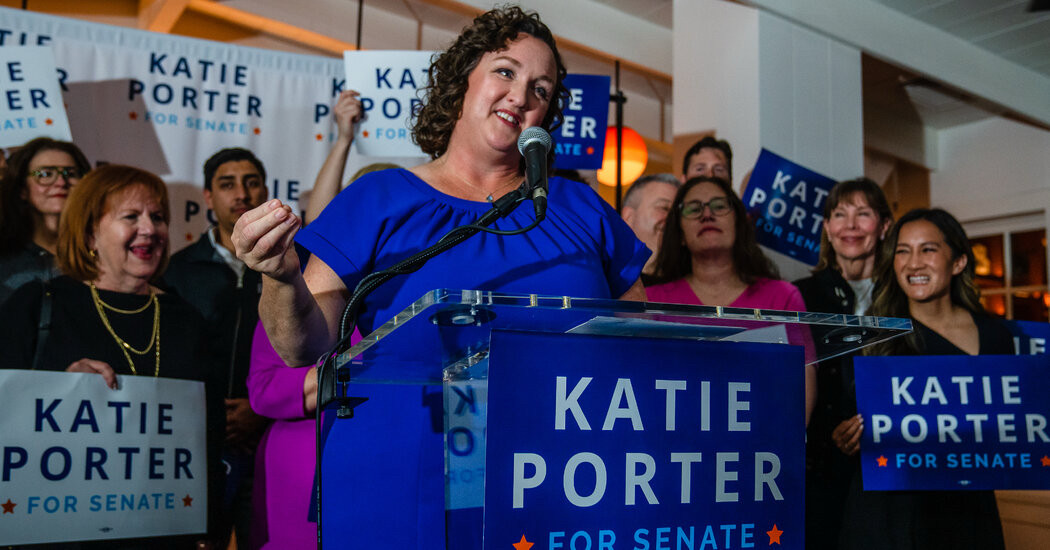 Link Preview: 
Katie Porter Will Run for California Governor: The former congresswoman is the most prominent candidate so far to start a campaign in the 2026 contest. But the race could be upended if former Vice President Kamala Harris decides to run.